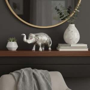 White Metal Elephant