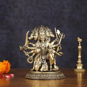 BRASS PANCHMUKHI HANUMAN IDOL